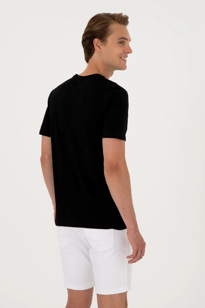 U.S. Polo Assn. Black Men Black T-Shirt SKU: G081SZ0110 2104061_VR046 Image 05