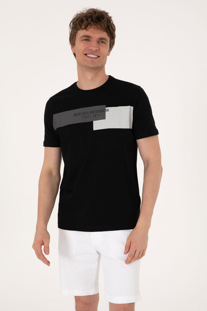 U.S. Polo Assn._Black T-Shirt_G081SZ0110 2104733_VR046_01