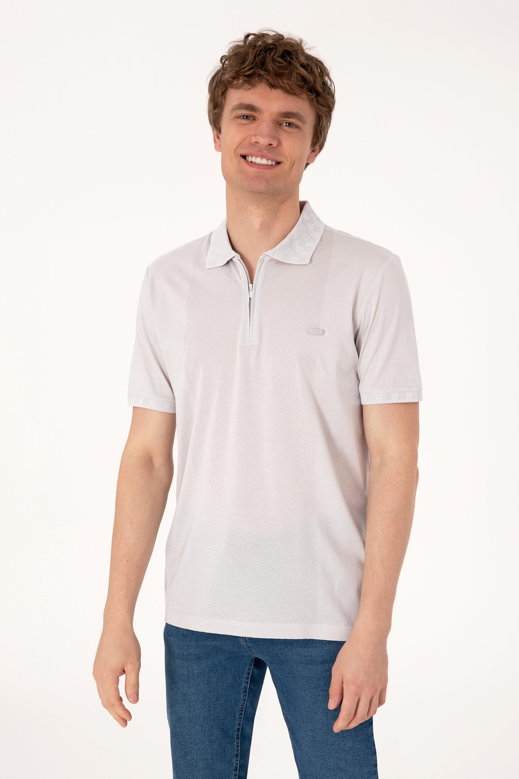 U.S. Polo Assn._Light Grey Polo Shirt_G081SZ0110 2107318_VR001_03