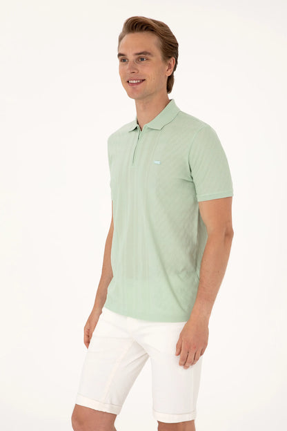 U.S. Polo Assn. Water Green Men Water Green Polo Shirt SKU: G081SZ0110 2112318_VR048 Image 03
