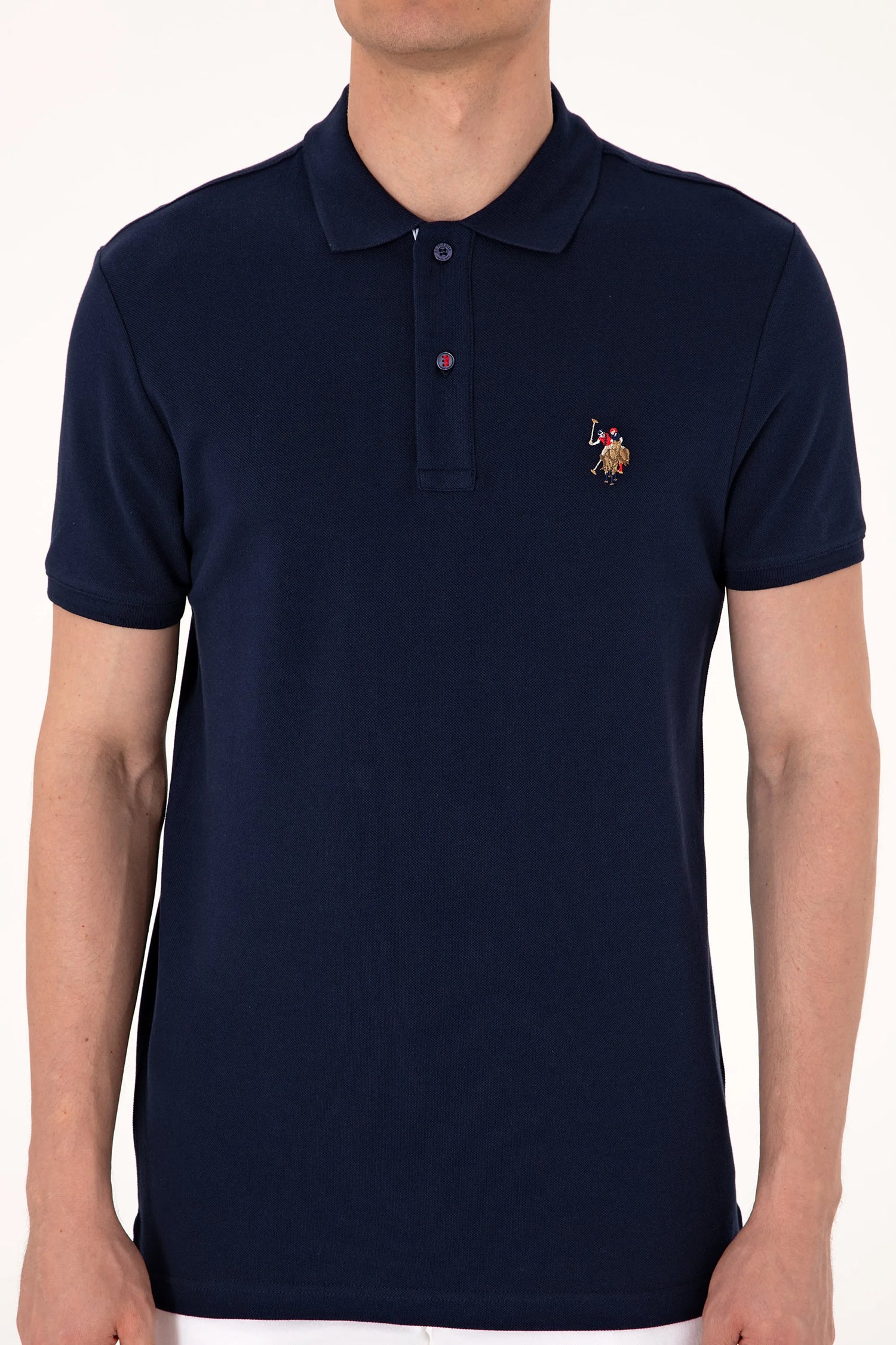 U.S. Polo Assn. Navy Men Navy Polo Shirt SKU: G081SZ0110 2252503_VR033 Image 06