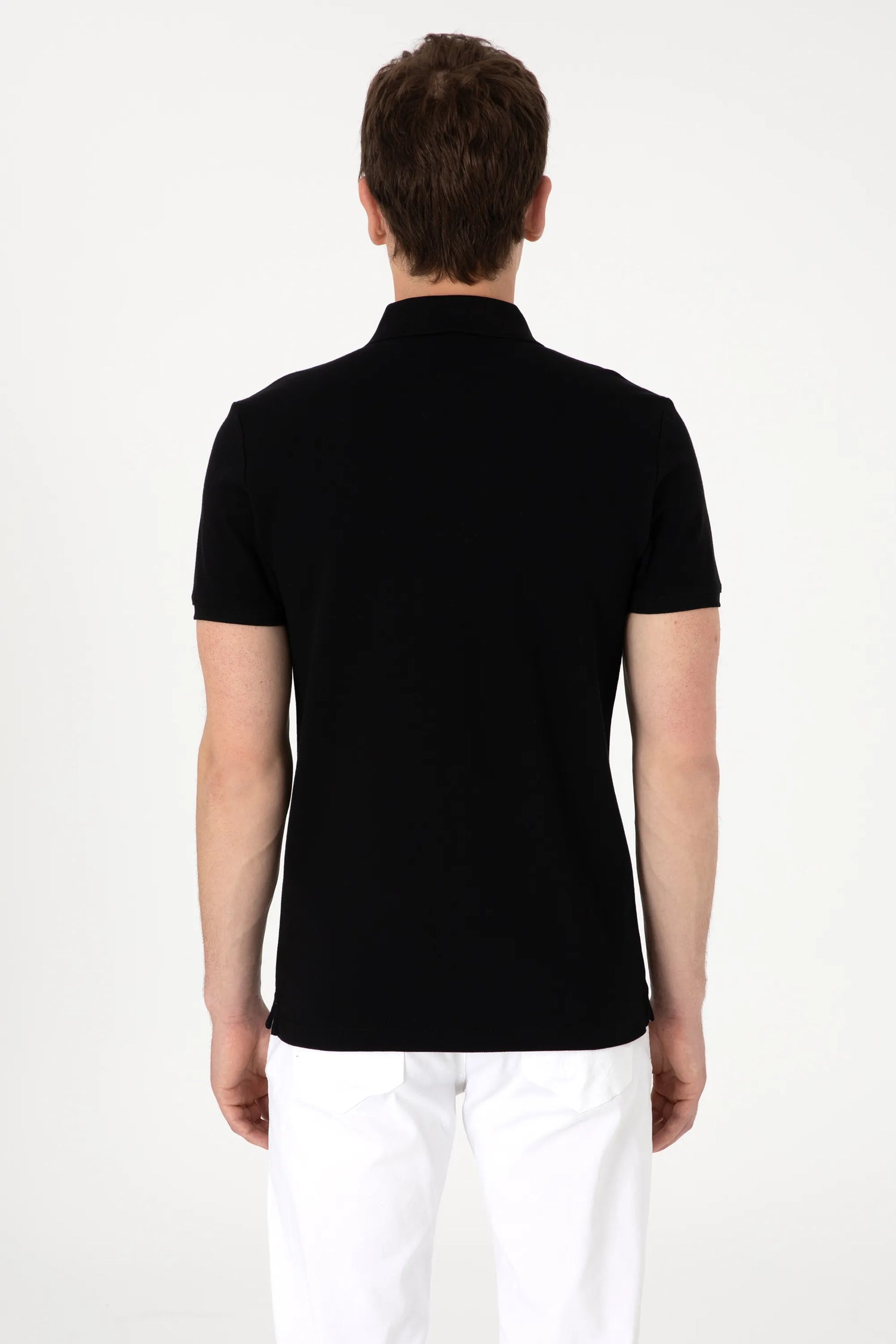 U.S. Polo Assn. Black Men Black Polo Shirt SKU: G081SZ0110 2252503_VR046 Image 05