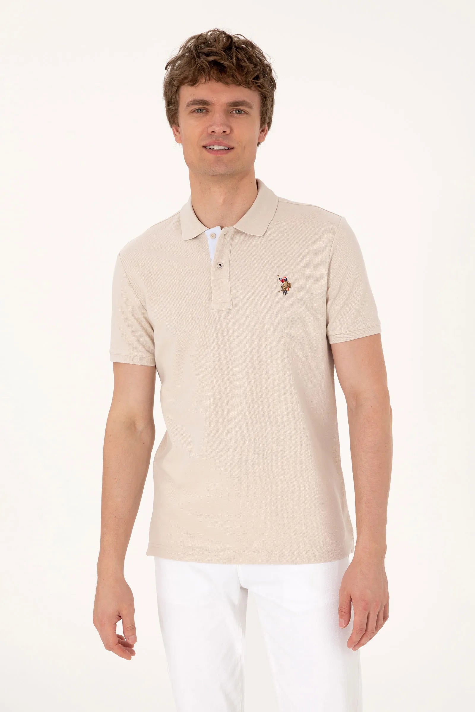 U.S. Polo Assn. Stone Men Stone Polo Shirt SKU: G081SZ0110 2252503_VR049 Image 01