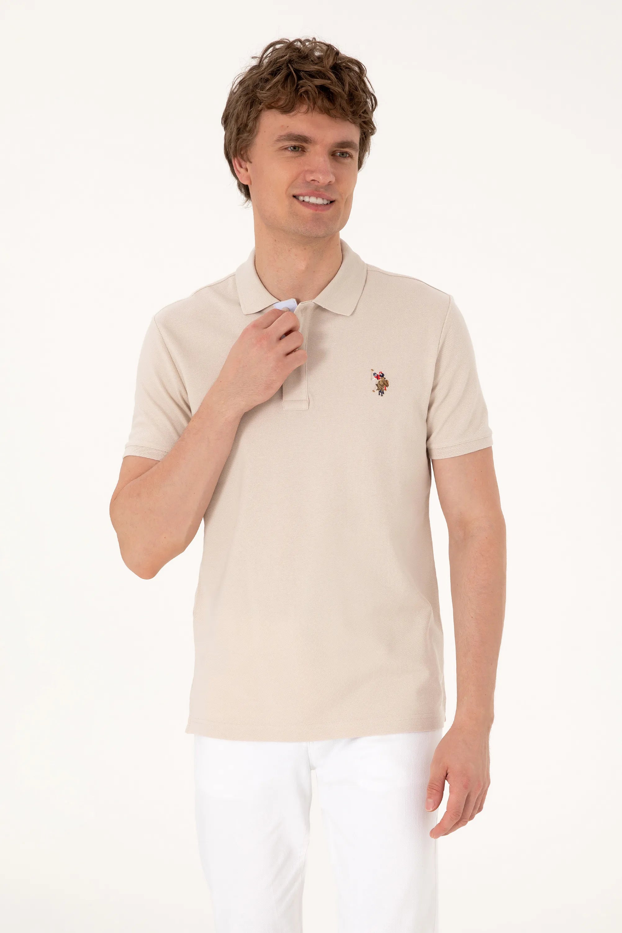 U.S. Polo Assn. Stone Men Stone Polo Shirt SKU: G081SZ0110 2252503_VR049 Image 03