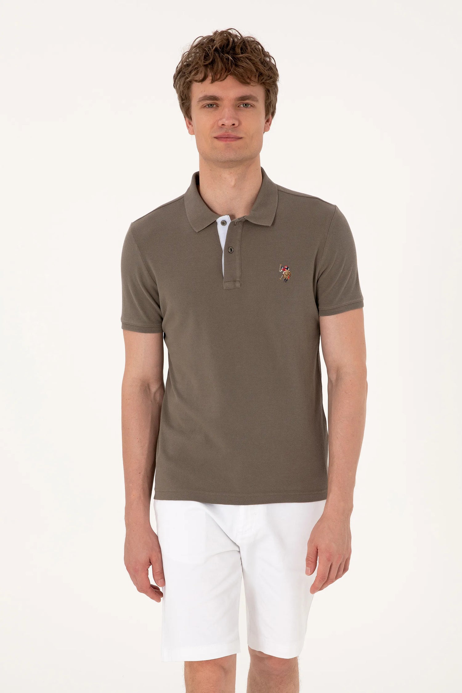 U.S. Polo Assn. Mink Men Mink Polo Shirt SKU: G081SZ0110 2252503_VR052 Image 03