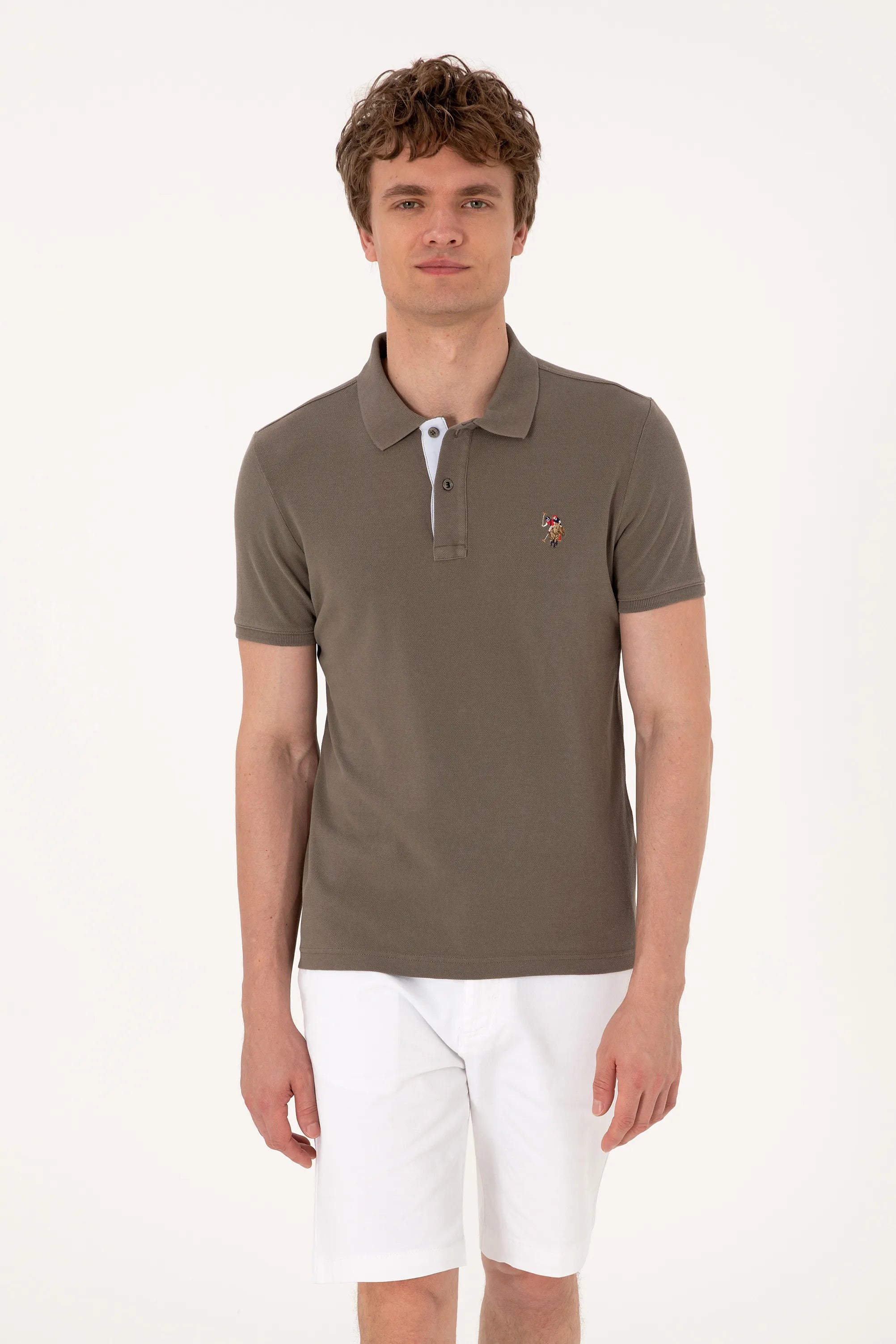 U.S. Polo Assn. Vison Men Vison Slim Fit Polo Shirt SKU: G081SZ0110 2252503_VR052 Image 03