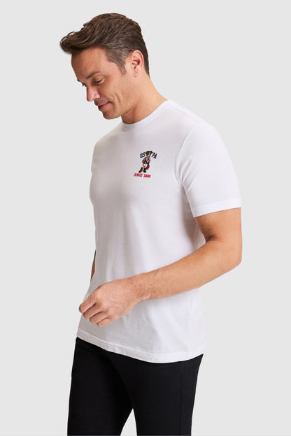 U.S. Polo Assn. White Men White Short Sleeve Printed T-Shirt SKU: G081SZ0110 PU-11109_VR013 Image 03