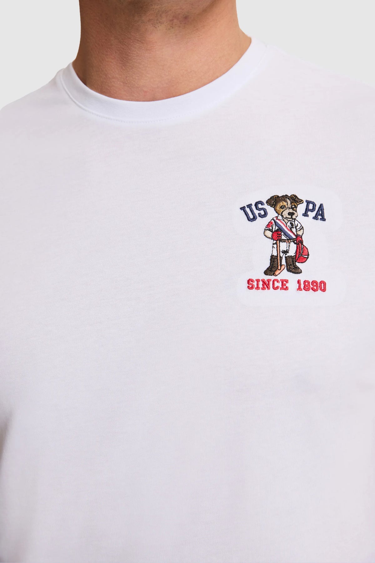 U.S. Polo Assn. White Men White Short Sleeve Printed T-Shirt SKU: G081SZ0110 PU-11109_VR013 Image 06