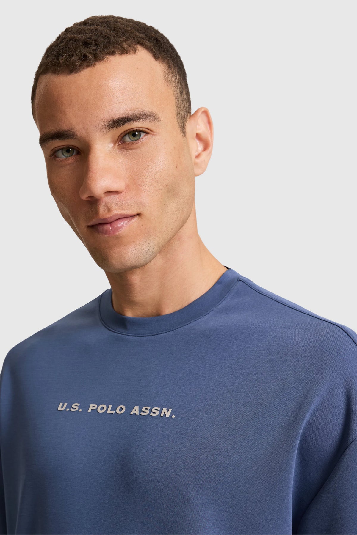 U.S. Polo Assn. Indigo Men Indigo Oversized Short Sleeve Printed T-Shirt SKU: G081SZ0110 PU-11944_VR028 Image 02