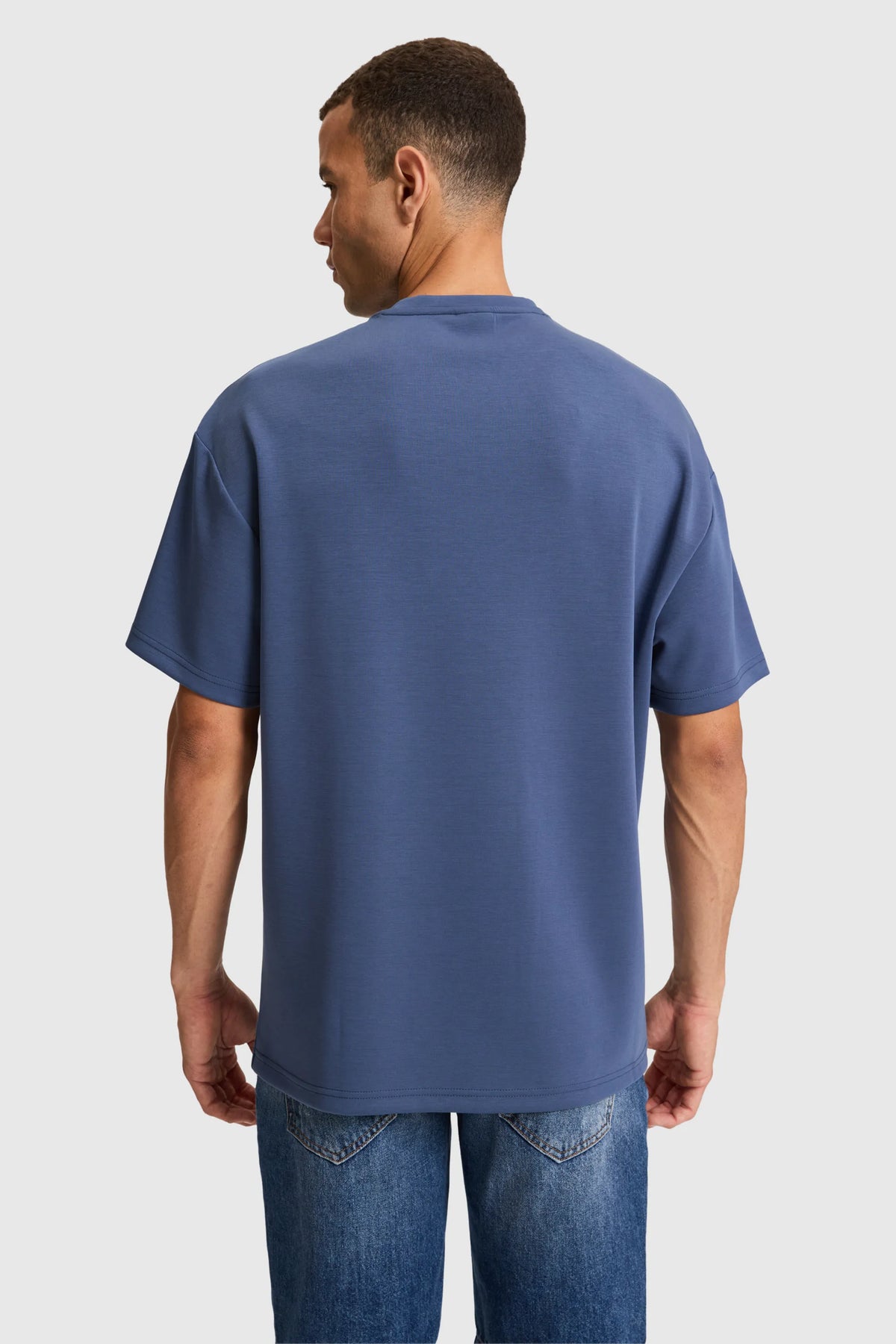 U.S. Polo Assn. Indigo Men Indigo Oversized Short Sleeve Printed T-Shirt SKU: G081SZ0110 PU-11944_VR028 Image 05