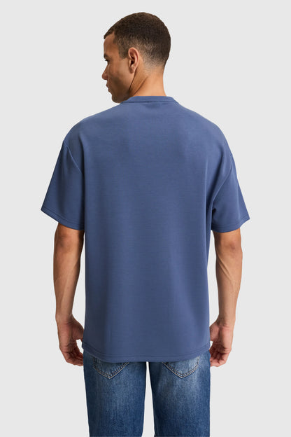 U.S. Polo Assn. Indigo Men Indigo Oversized Short Sleeve Printed T-Shirt SKU: G081SZ0110 PU-11944_VR028 Image 05