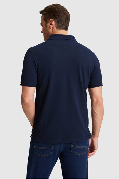 U.S. Polo Assn. Navy Men Navy Short Sleeve Contrast Placket PiquŽ Polo Shirt SKU: G081SZ0110 PU-8778_VR033 Image 05