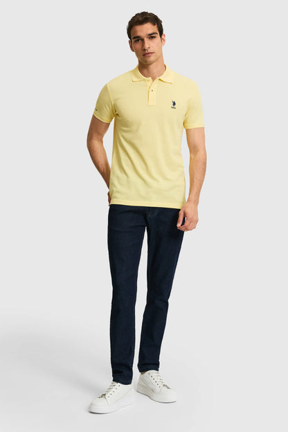 U.S. Polo Assn. Light Yellow Men Light Yellow Short Sleeve PiquŽ Polo Shirt SKU: G081SZ0110 PU-8779_VR004 Image 04