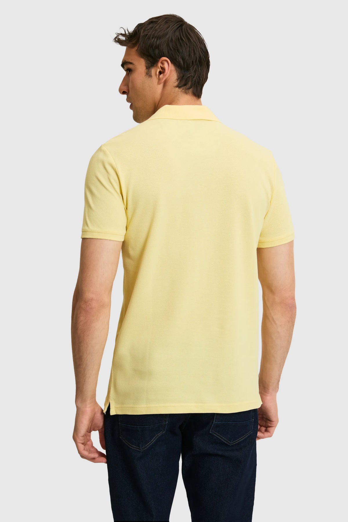 U.S. Polo Assn. Light Yellow Men Light Yellow Short Sleeve PiquŽ Polo Shirt SKU: G081SZ0110 PU-8779_VR004 Image 05