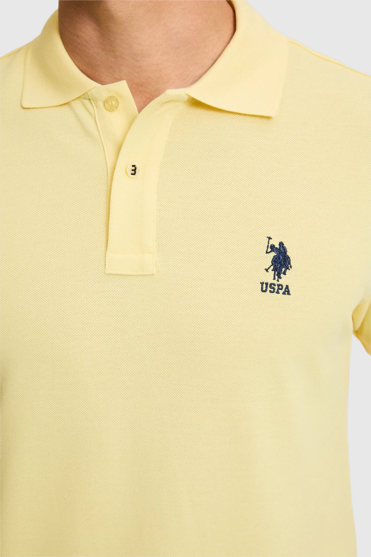 U.S. Polo Assn. Light Yellow Men Light Yellow Short Sleeve PiquŽ Polo Shirt SKU: G081SZ0110 PU-8779_VR004 Image 06