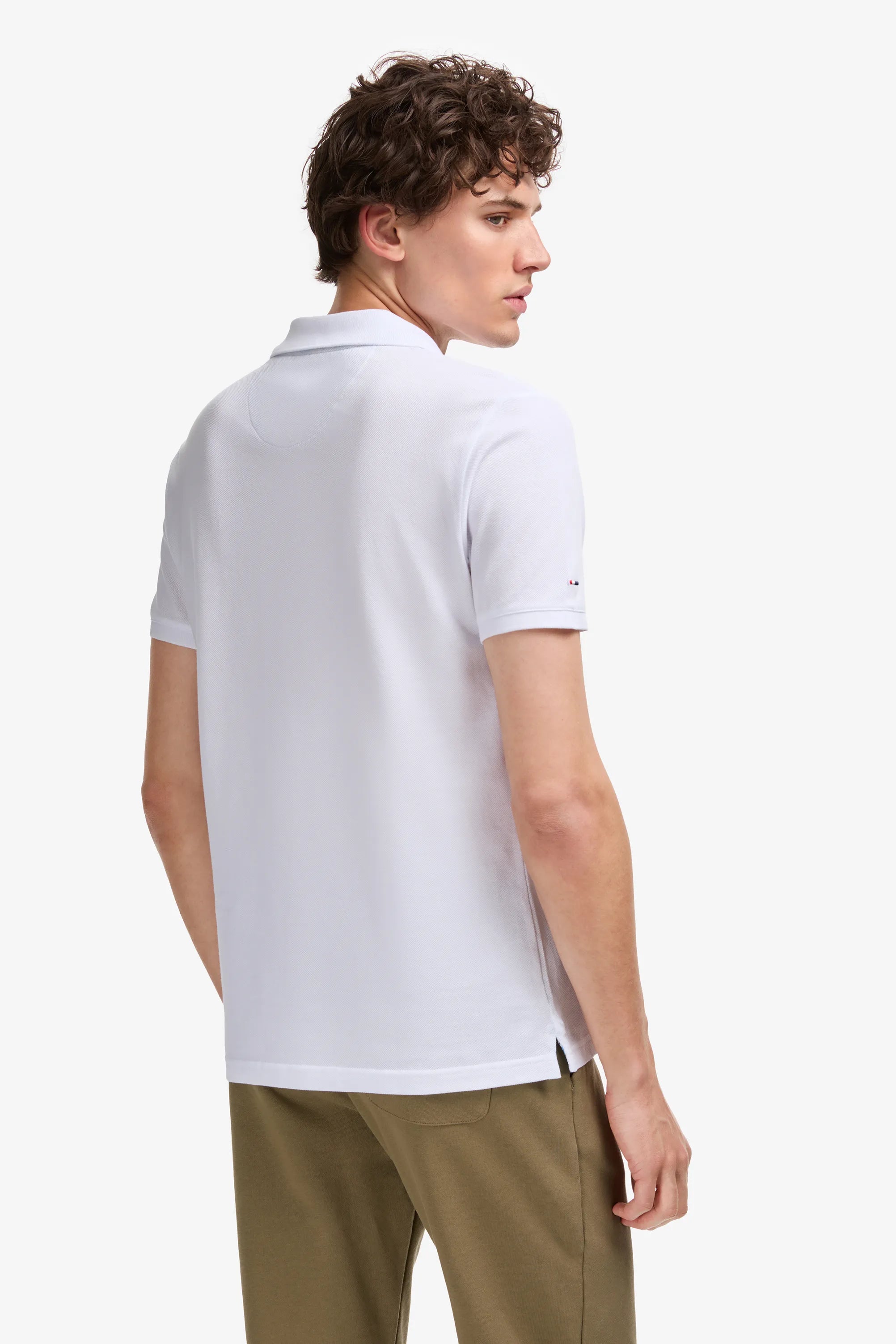 U.S. Polo Assn. White Men White Polo Shirt SKU: G081SZ0110 PU-8779_VR013 Image 05