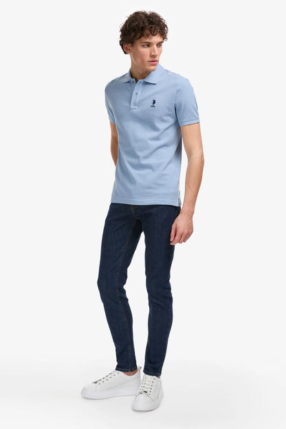 U.S. Polo Assn. Blue Men Blue Short Sleeve PiquŽ Polo Shirt SKU: G081SZ0110 PU-8779_VR036 Image 04