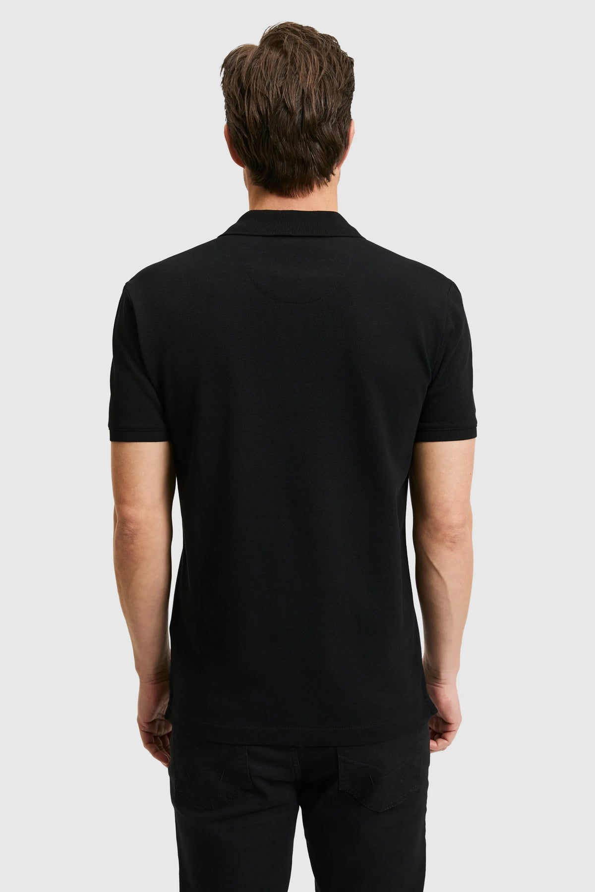 U.S. Polo Assn. Black Men Black Short Sleeve PiquŽ Polo Shirt SKU: G081SZ0110 PU-8779_VR046 Image 05