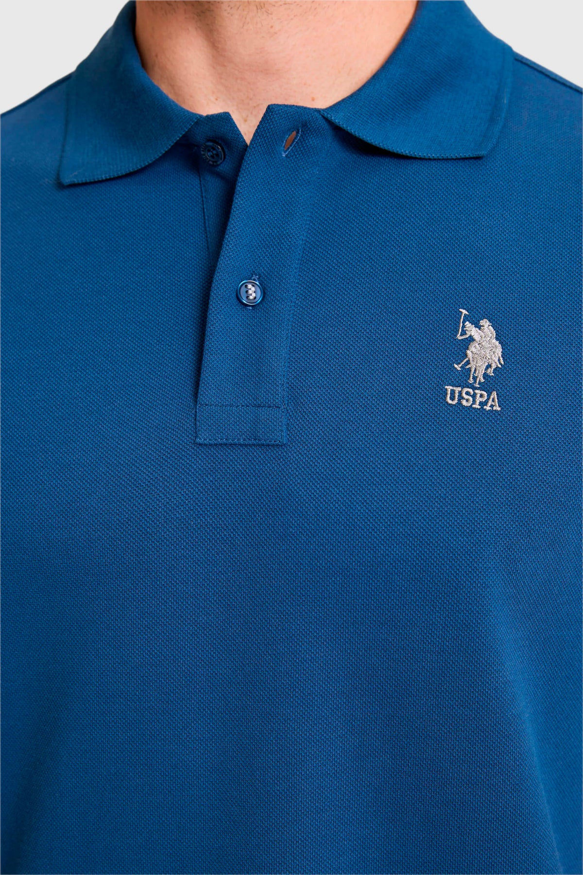 U.S. Polo Assn. Outdoor Navy Men Outdoor Navy Short Sleeve PiquŽ Polo Shirt SKU: G081SZ0110 PU-8779_VR059 Image 06