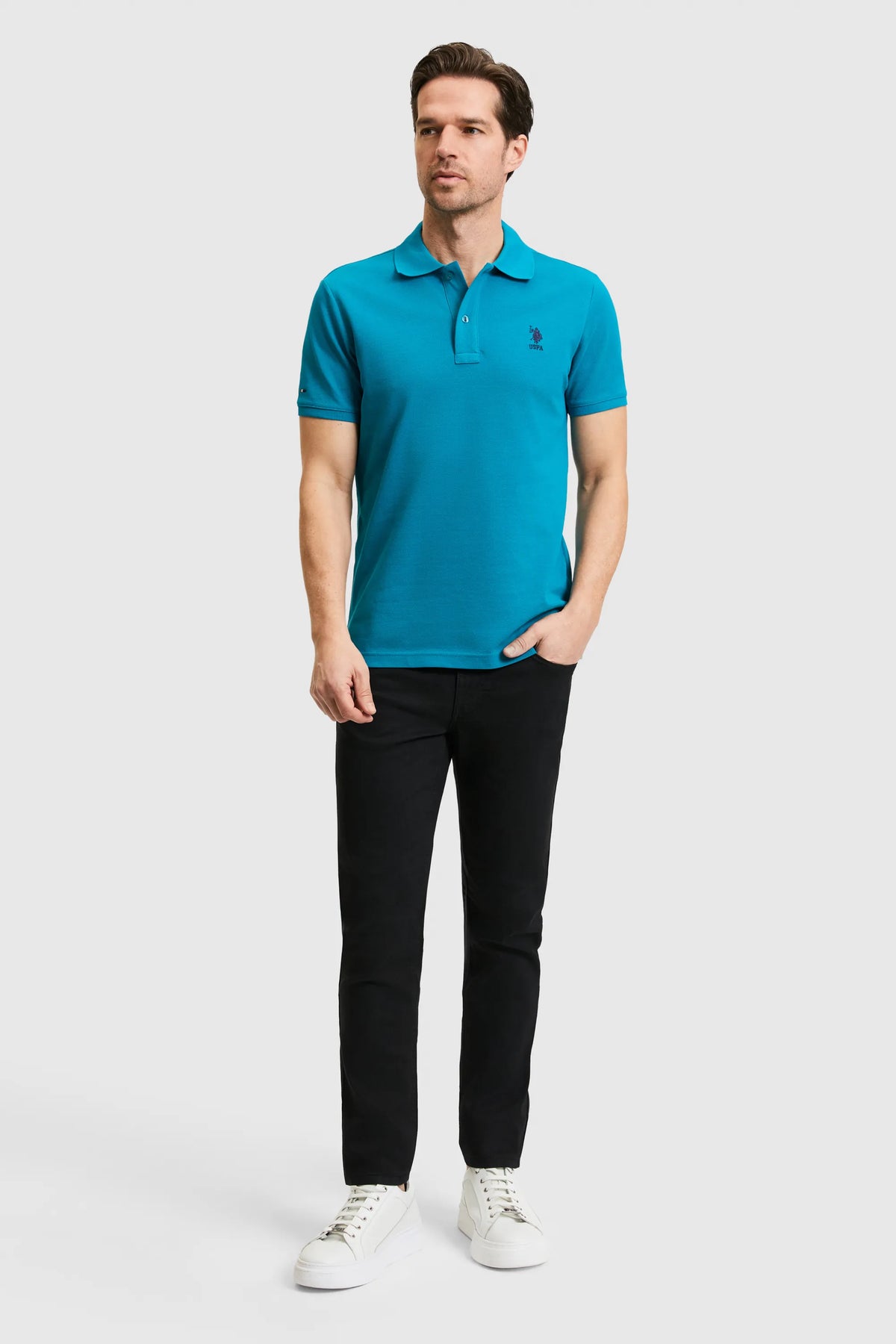 U.S. Polo Assn. Oil Men Oil Short Sleeve PiquŽ Polo Shirt SKU: G081SZ0110 PU-8779_VR102 Image 04