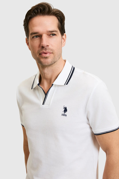 U.S. Polo Assn. White Men White Polo Shirt SKU: G081SZ0110 PU-8893_VR013 Image 02
