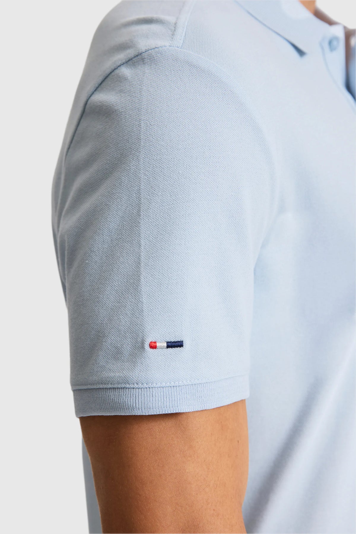 U.S. Polo Assn. Light Blue Men Light Blue Short Sleeve PiquŽ Polo Shirt SKU: G081SZ0110 PU-8895_VR003 Image 06