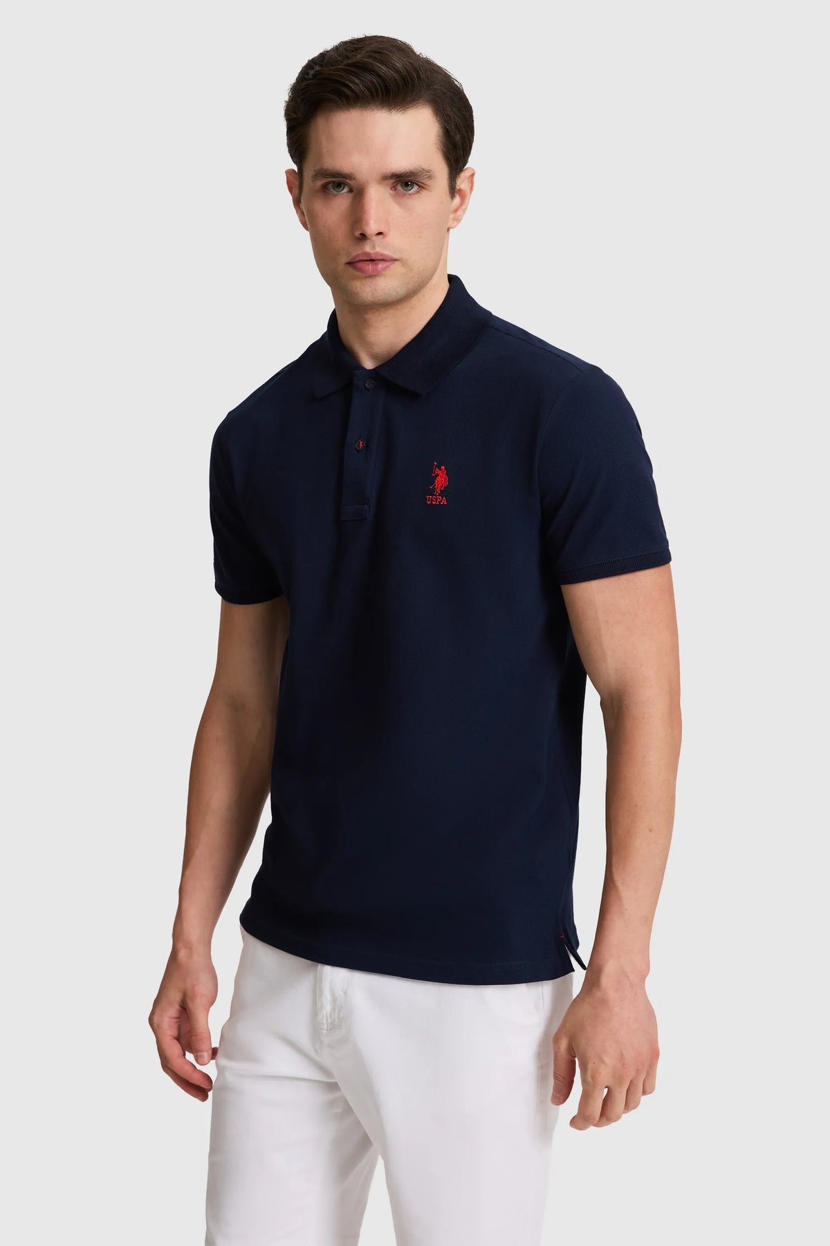 U.S. Polo Assn. Navy Men Navy Short Sleeve PiquŽ Polo Shirt SKU: G081SZ0110 PU-8895_VR033 Image 03