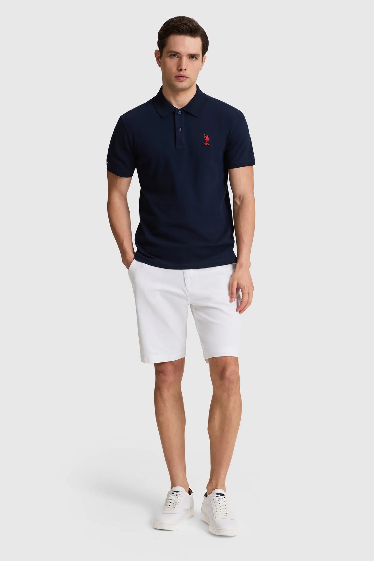 U.S. Polo Assn. Navy Men Navy Short Sleeve PiquŽ Polo Shirt SKU: G081SZ0110 PU-8895_VR033 Image 04