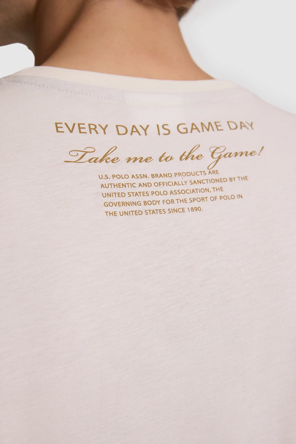 U.S. Polo Assn. Cream Men Cream Short Sleeve Printed T-Shirt SKU: G081SZ0110 PU-9682_VR071 Image 06