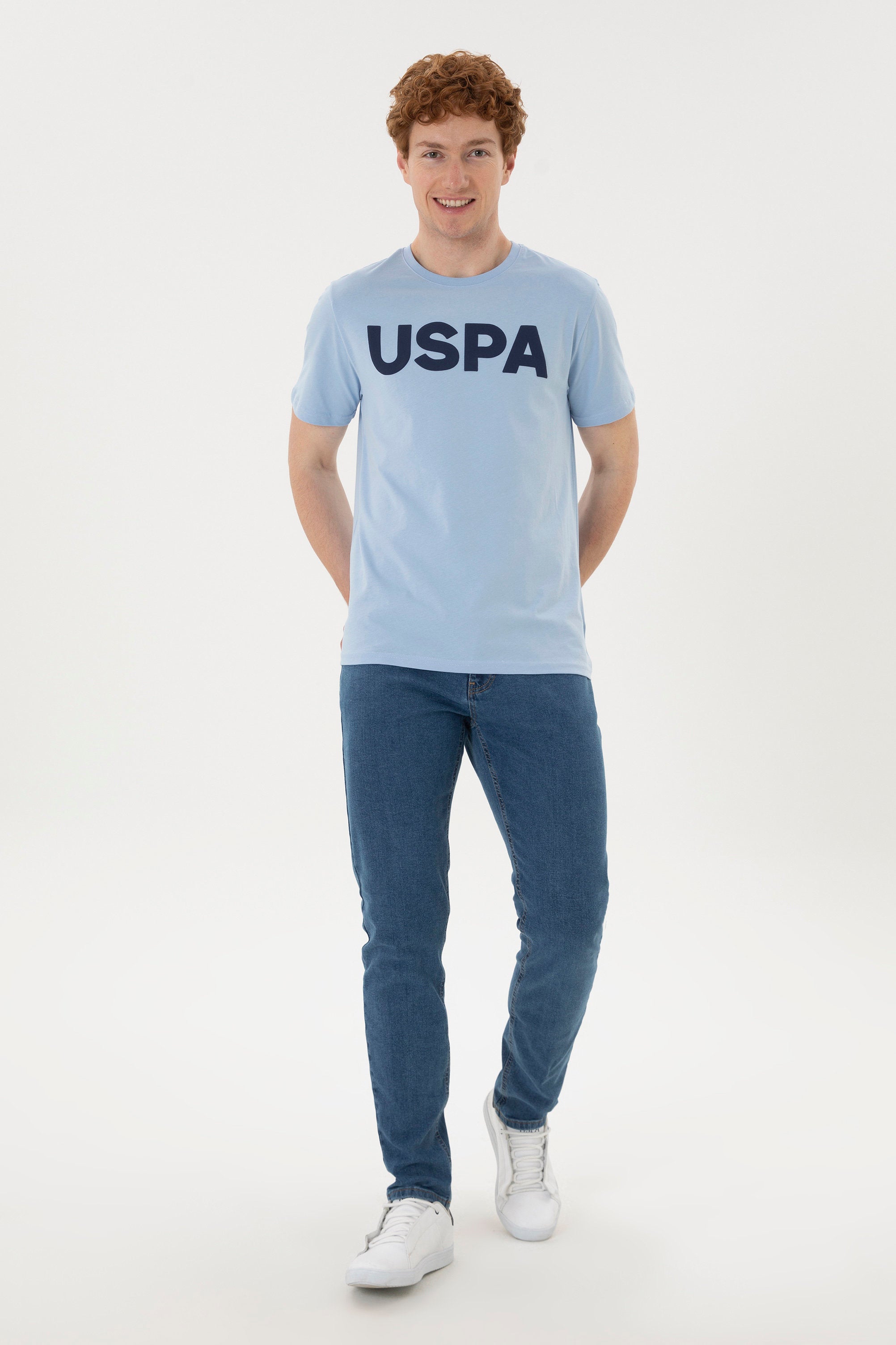 Round Neck T-Shirt With Uspa Logo_G081SZ0110 1795459_VR003_04