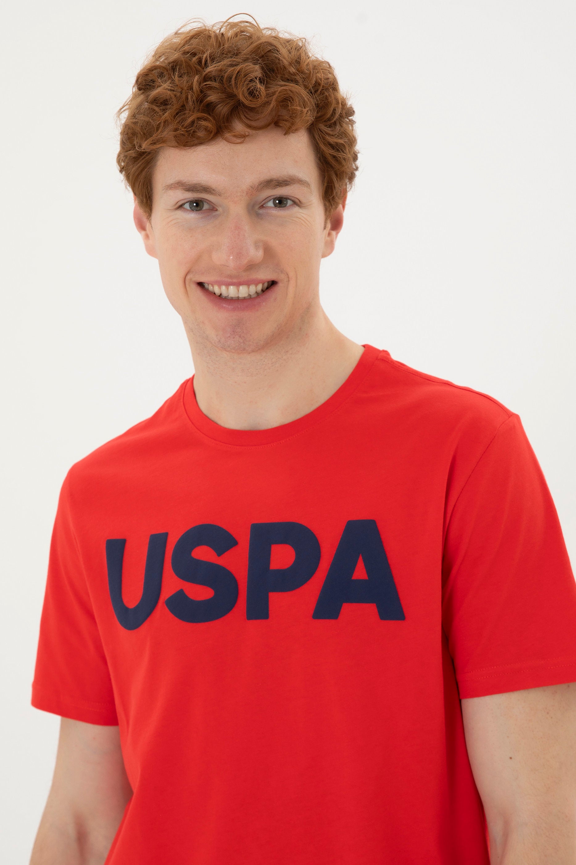 Round Neck T-Shirt With Uspa Logo_G081SZ0110 1795459_VR030_02