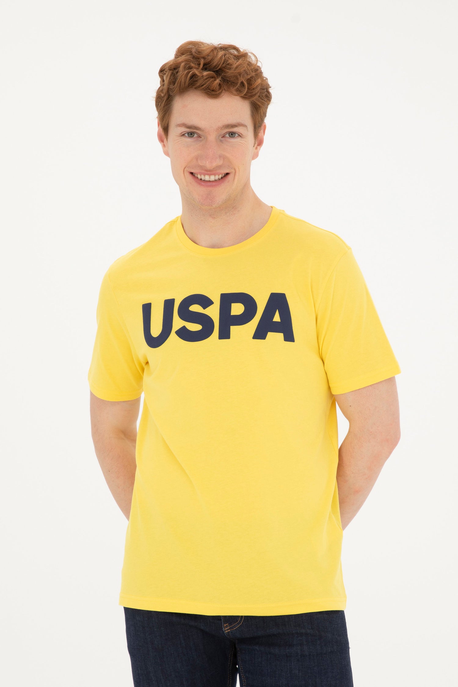 Round Neck T-Shirt With Uspa Logo_G081SZ0110 1795459_VR044_03