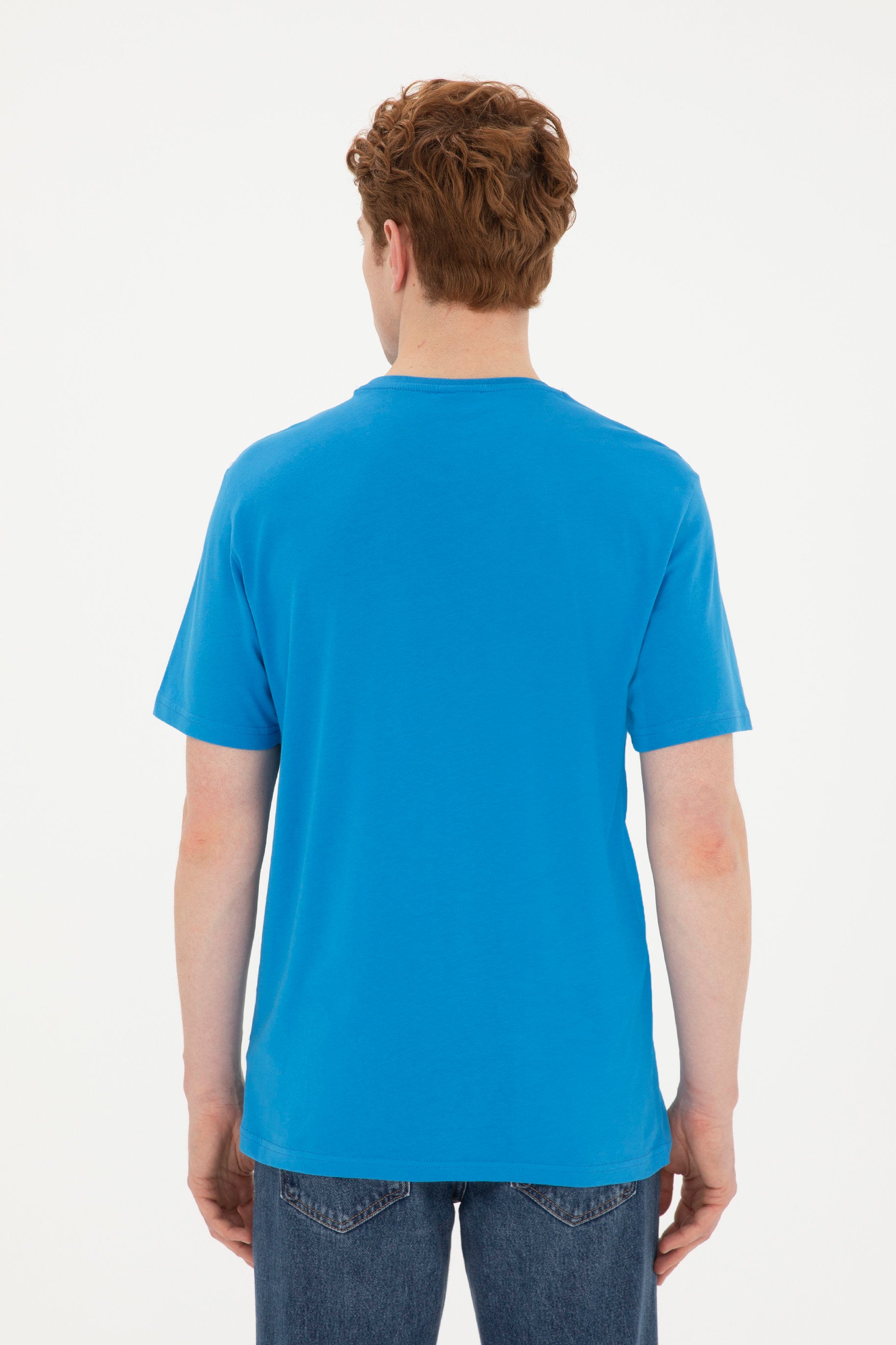 Round Neck T-Shirt With Uspa Logo_G081SZ0110 1795459_VR045_05