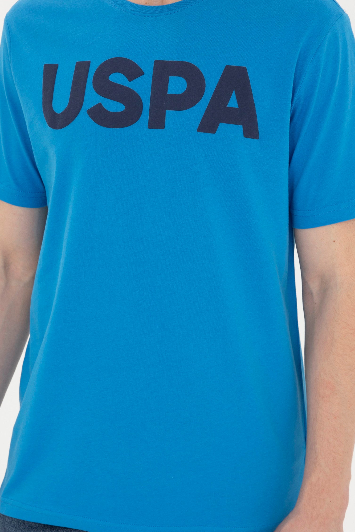 Round Neck T-Shirt With Uspa Logo_G081SZ0110 1795459_VR045_06