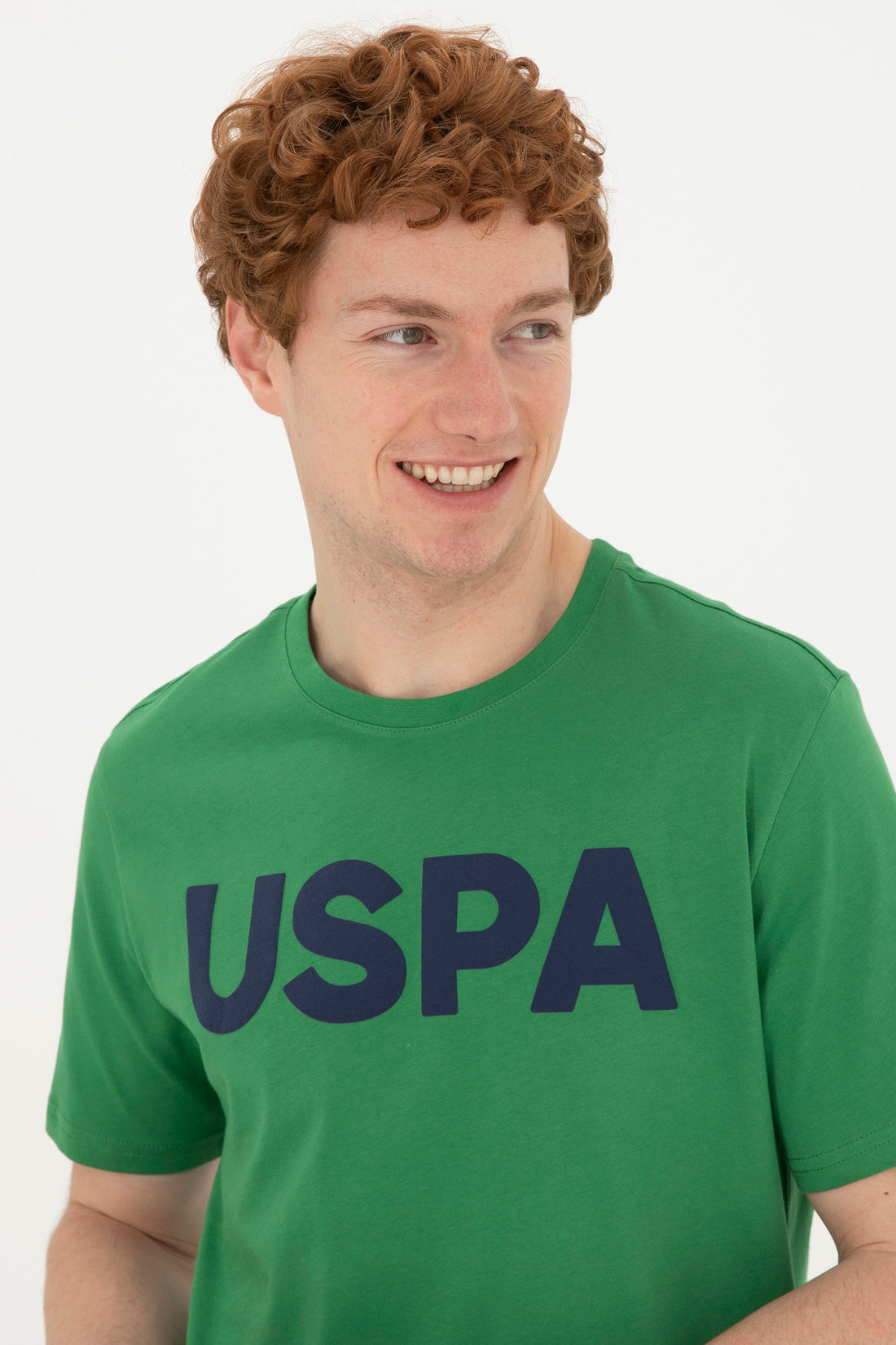 Round Neck T-Shirt With Uspa Logo_G081SZ0110 1795459_VR054_02