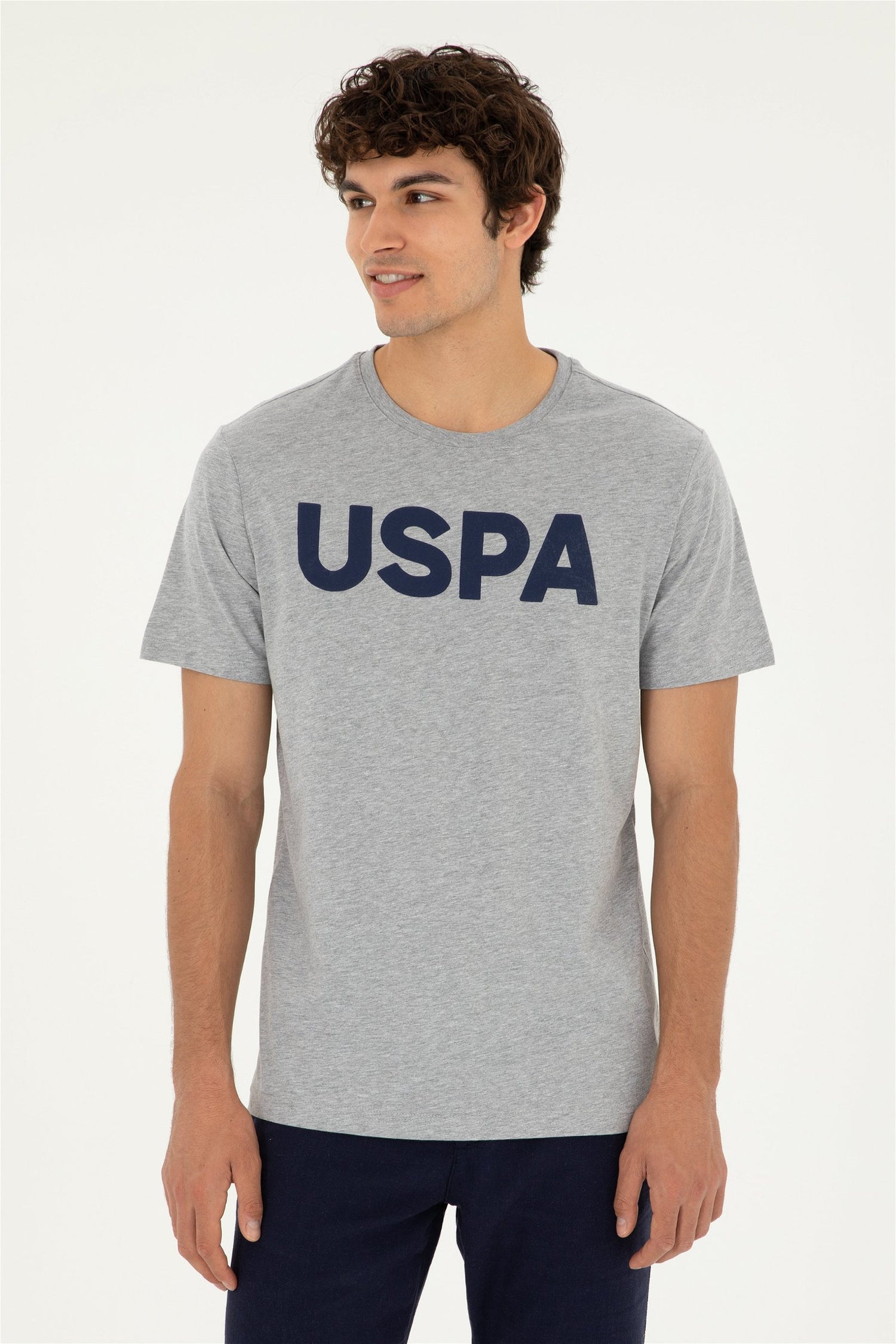 Grey T-Shirt With USPA Logo_G081SZ0110 1795459_VR086_01