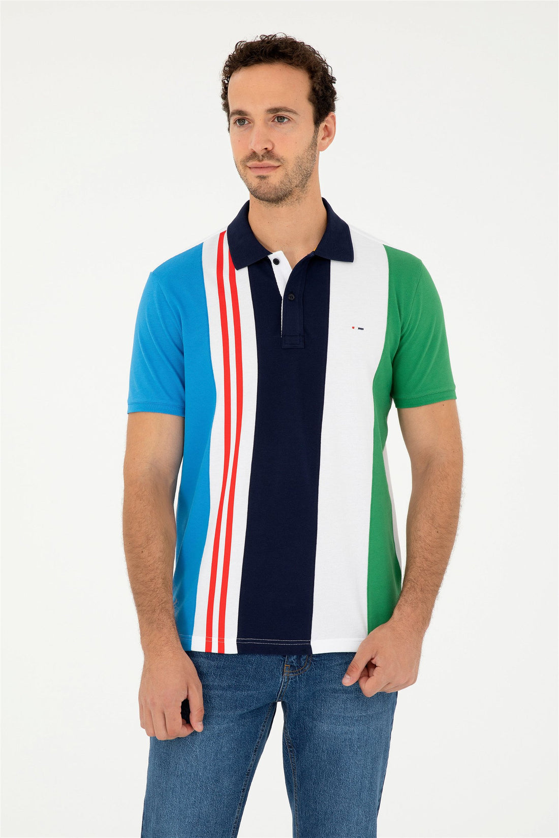 Navy Blue Polo Shirt_G081SZ0110 1825244_VR033_01