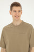 Men Beige T-Shirt_G081SZ0110 1827959_VR027_01