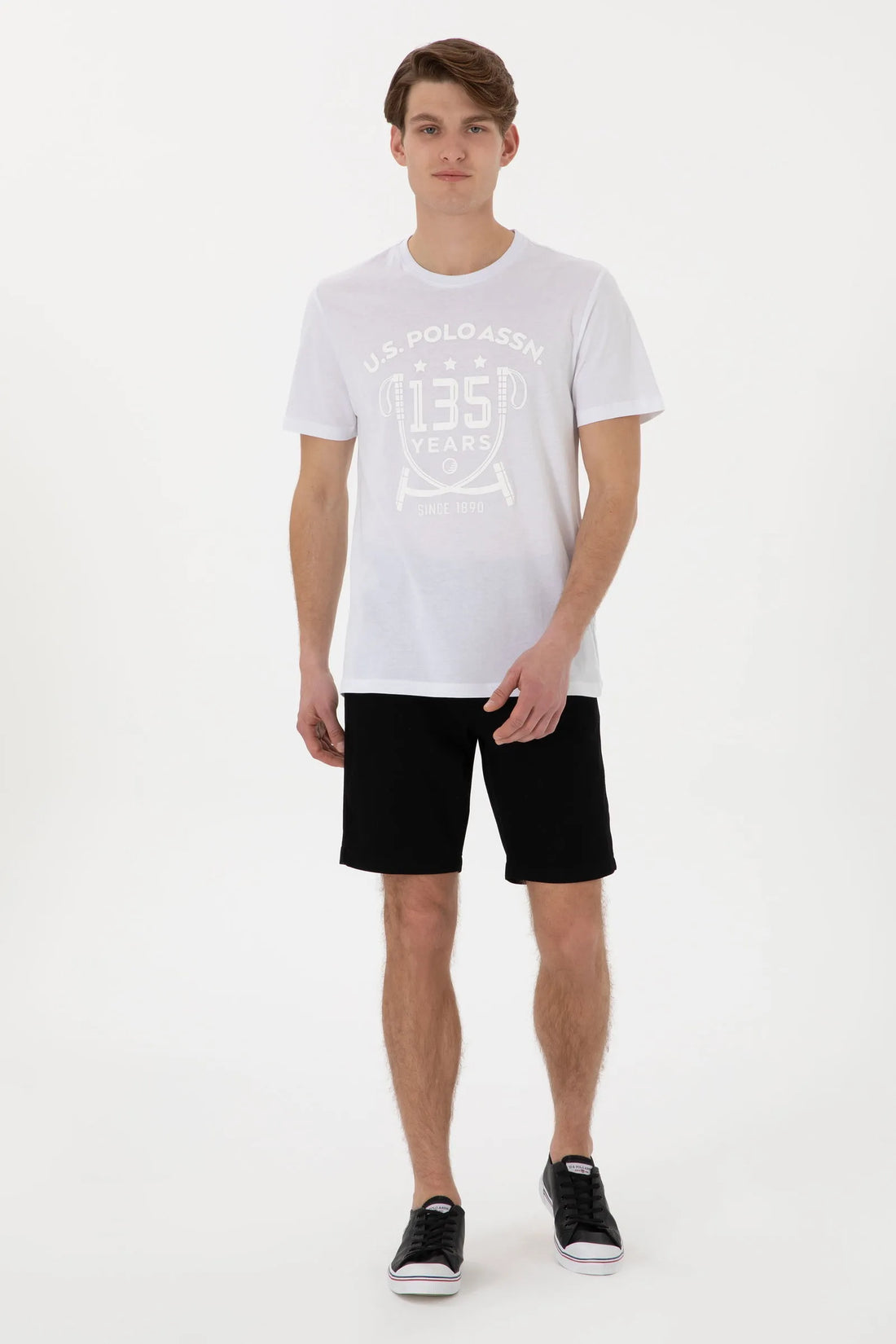 U.S. Polo Assn. Black Men Black Woven Bermuda Capri SKU: G081SZ0310 2098522_VR046 Image 01