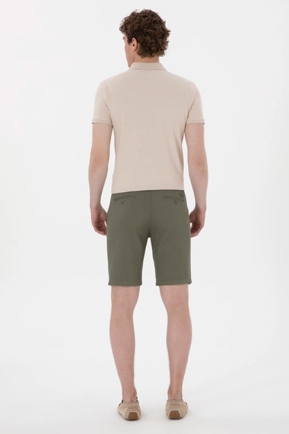 U.S. Polo Assn. Dark Khaki Men Dark Khaki Woven Bermuda Capri SKU: G081SZ0310 2098522_VR111 Image 04