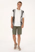 U.S. Polo Assn. Dark Khaki Men Dark Khaki Woven Bermuda Capri SKU: G081SZ0310 2108012_VR111 Image 01