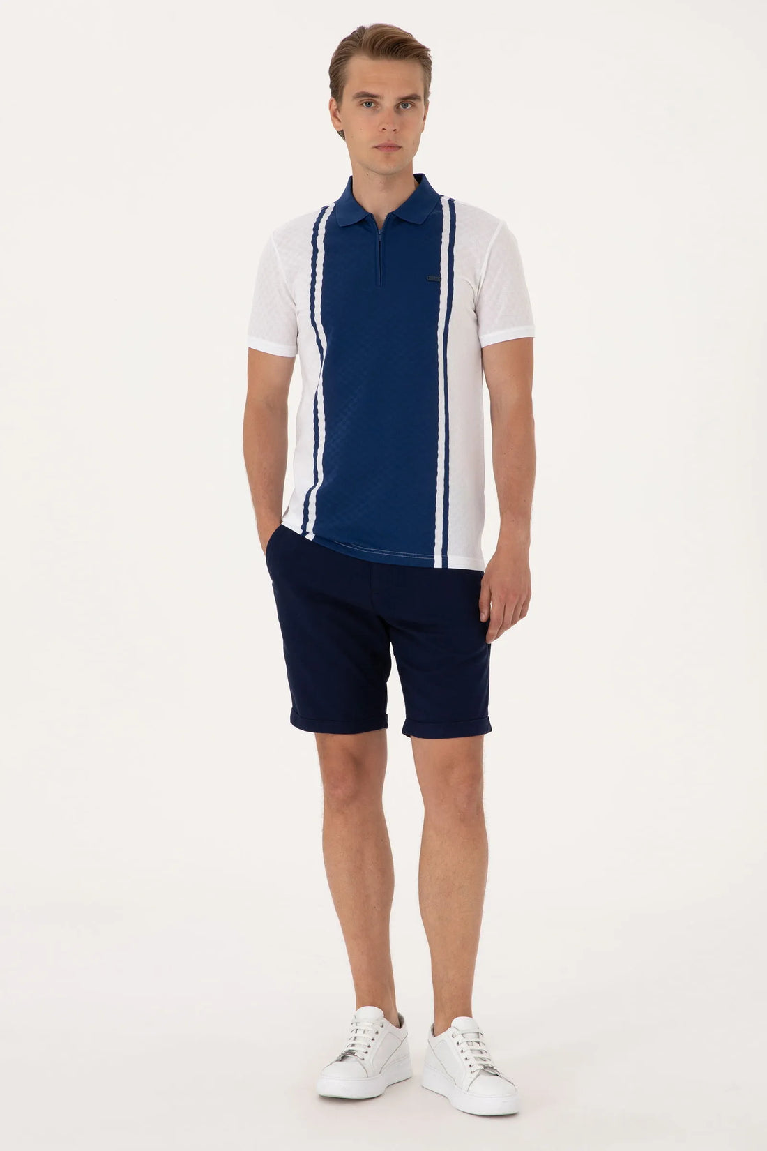 U.S. Polo Assn. Navy Men Navy Woven Bermuda Capri SKU: G081SZ0310 2108272_VR033 Image 01