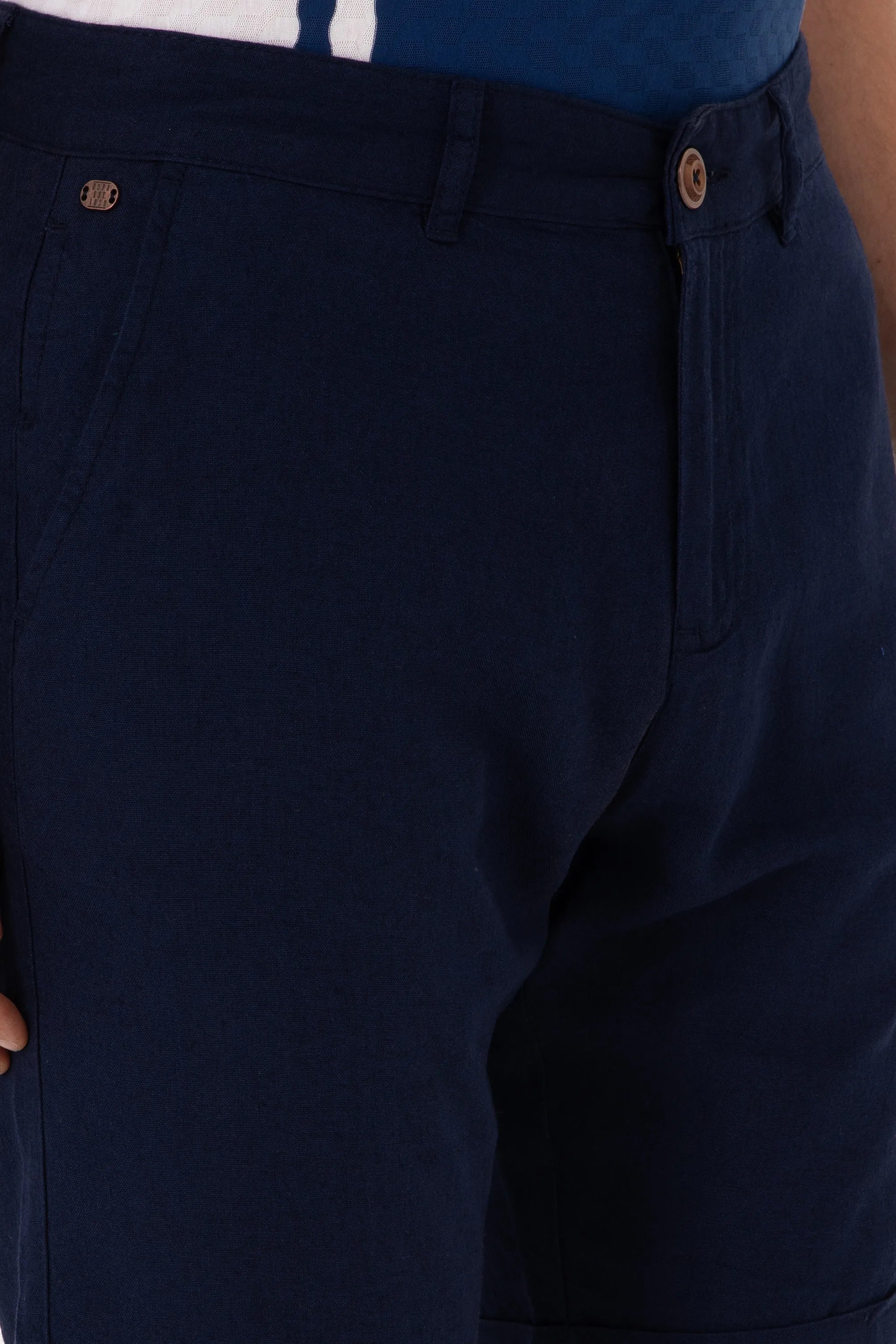 U.S. Polo Assn. Navy Men Navy Woven Bermuda Capri SKU: G081SZ0310 2108272_VR033 Image 05