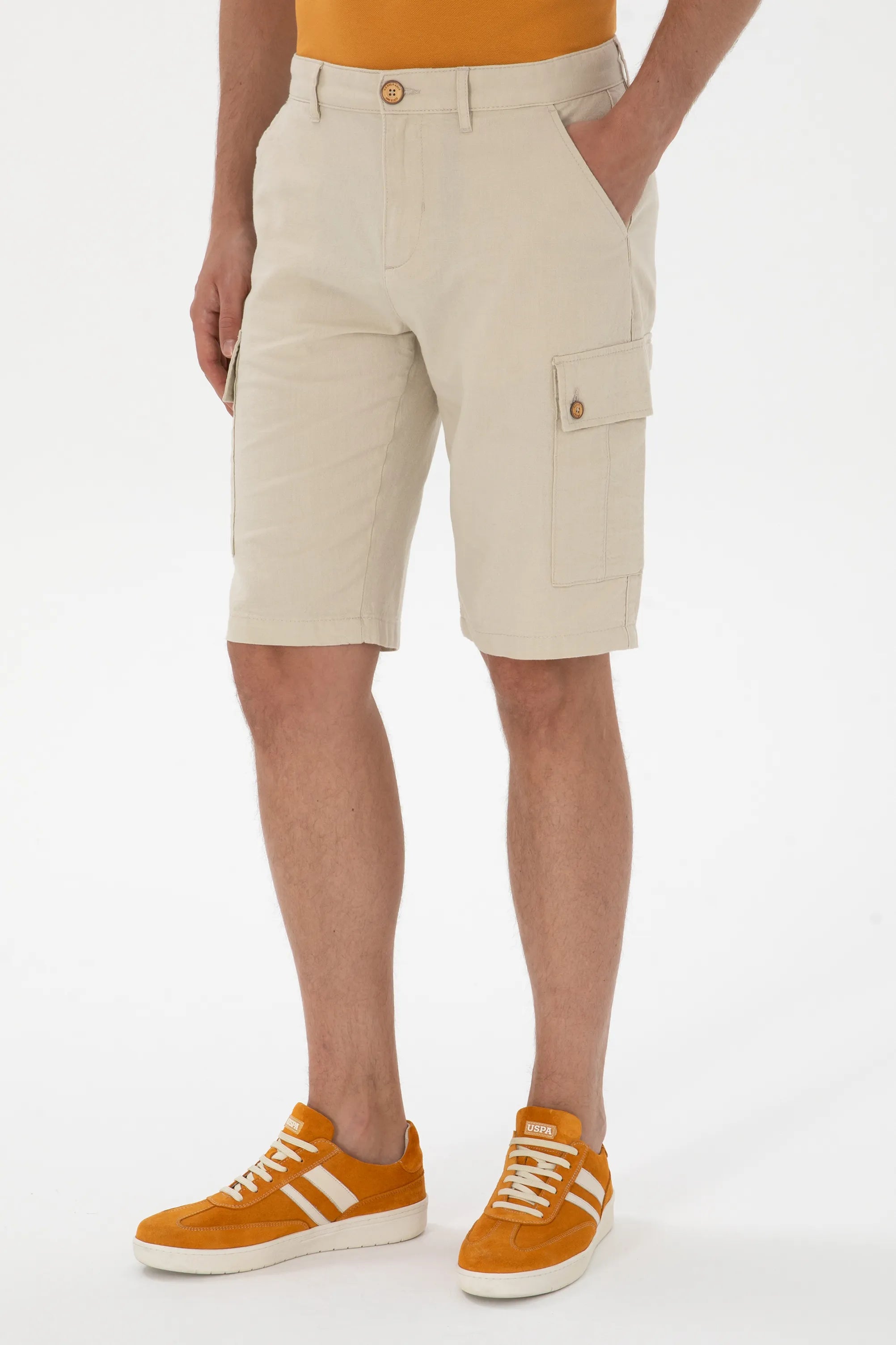 U.S. Polo Assn. Stone Men Stone Woven Bermuda Capri SKU: G081SZ0310 2120334_VR049 Image 02