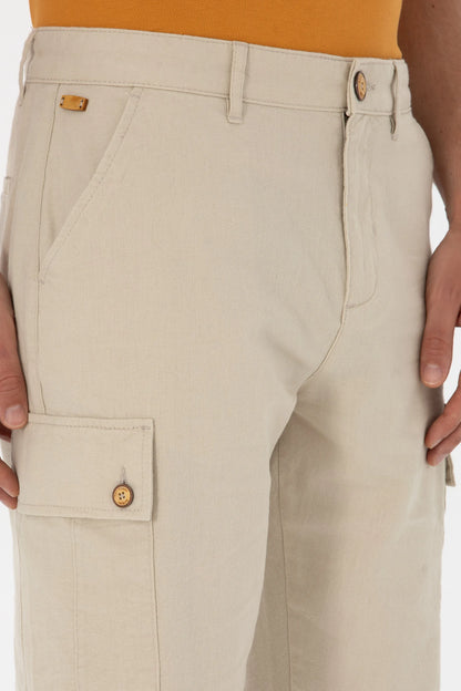 U.S. Polo Assn. Stone Men Stone Woven Bermuda Capri SKU: G081SZ0310 2120334_VR049 Image 05