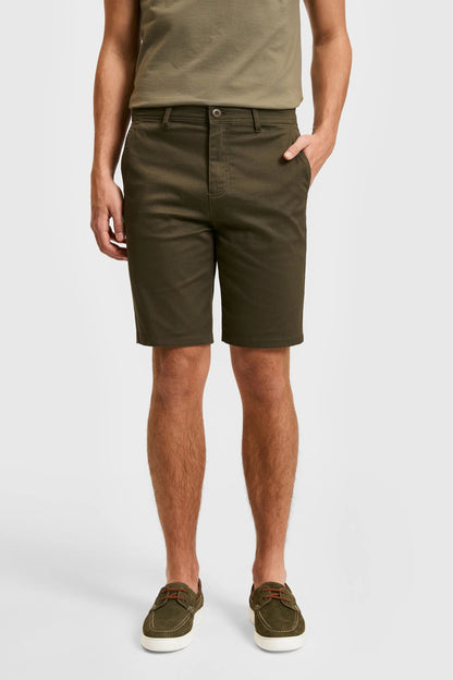 U.S. Polo Assn. Dark Khaki Men Dark Khaki Woven Bermuda Capri SKU: G081SZ0310 PU-8795_VR111 Image 02