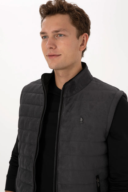 U.S. Polo Assn._Anthracite_Anthracite Leather Jacket_G081SZ0350 P25053_070_02