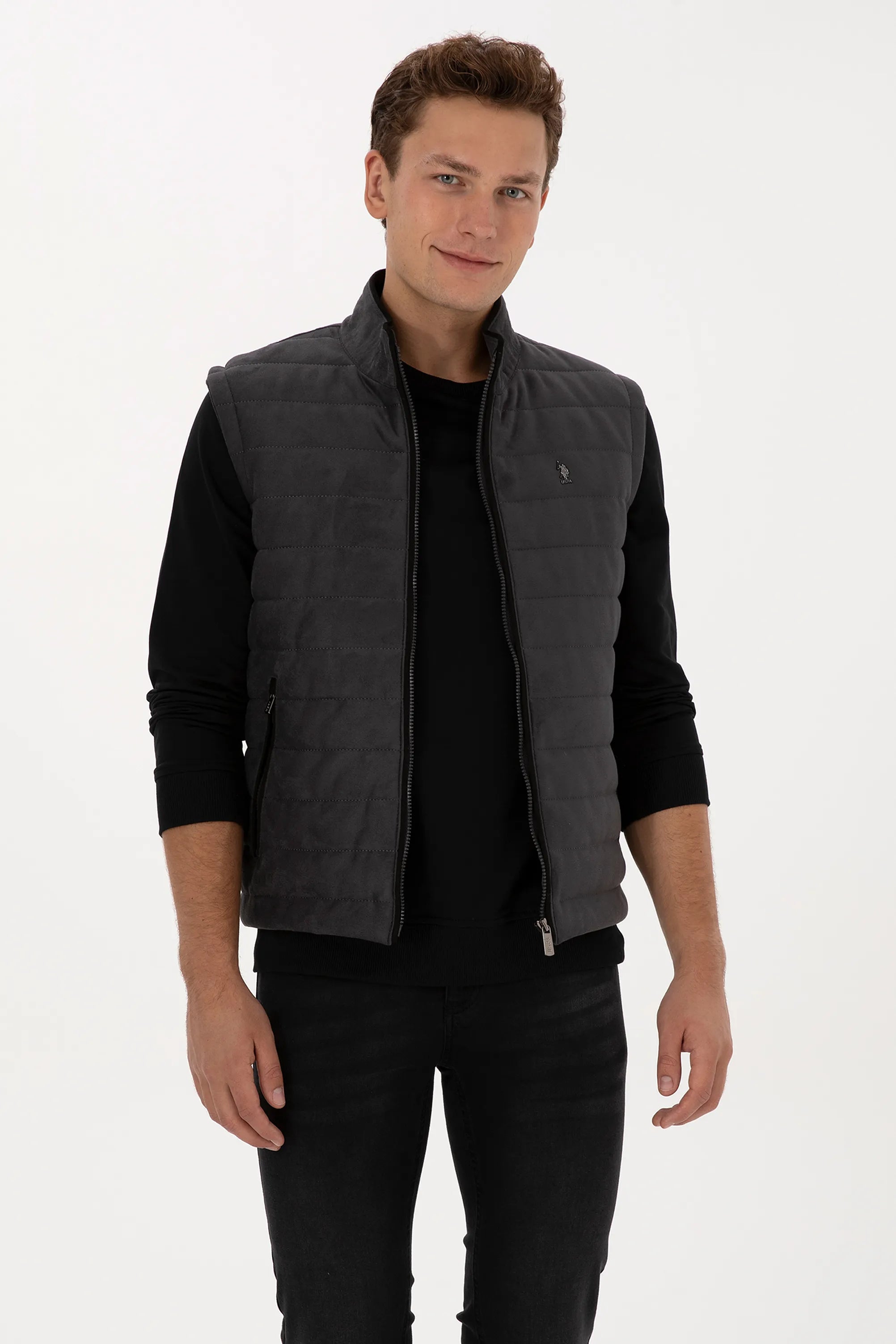 U.S. Polo Assn._Anthracite_Anthracite Leather Jacket_G081SZ0350 P25053_070_03