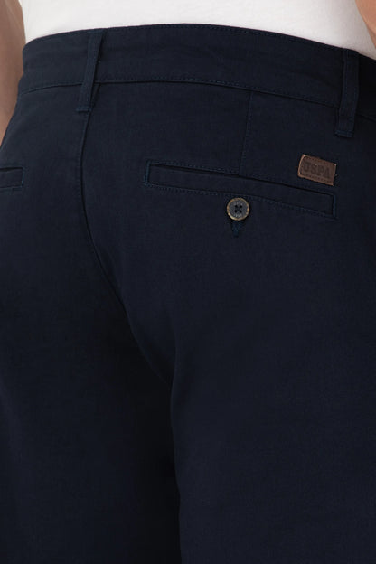 U.S. Polo Assn. Navy Men Navy Slim Fit Chino Trousers SKU: G081SZ0780 1961975_VR033 Image 06