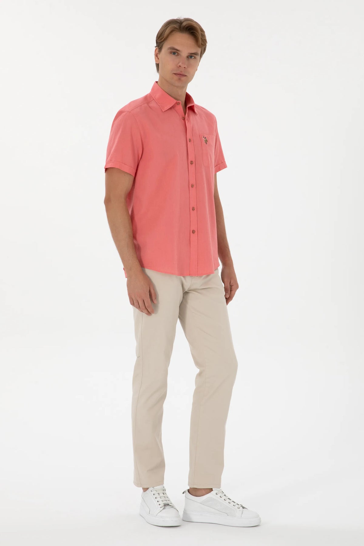U.S. Polo Assn. Stone Men Stone Slim Fit Chino Trousers SKU: G081SZ0780 2106248_VR049 Image 03
